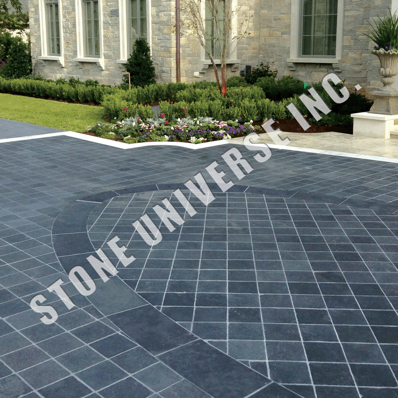 Driveway Pavers Antique Black Saw Cut (West)