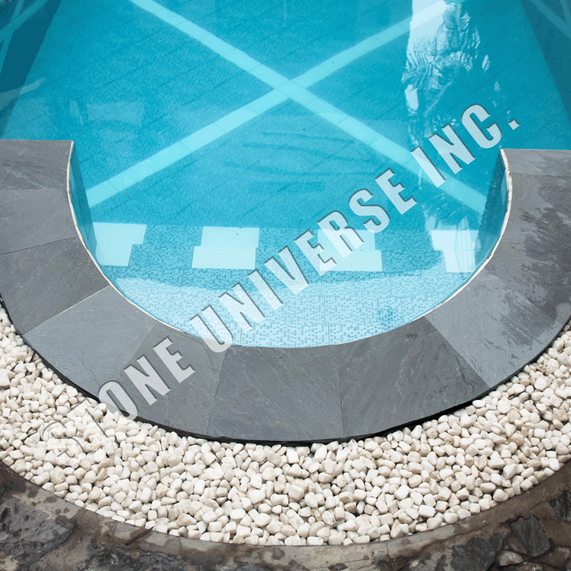 Irregular Pool Coping Slate Grey (West)
