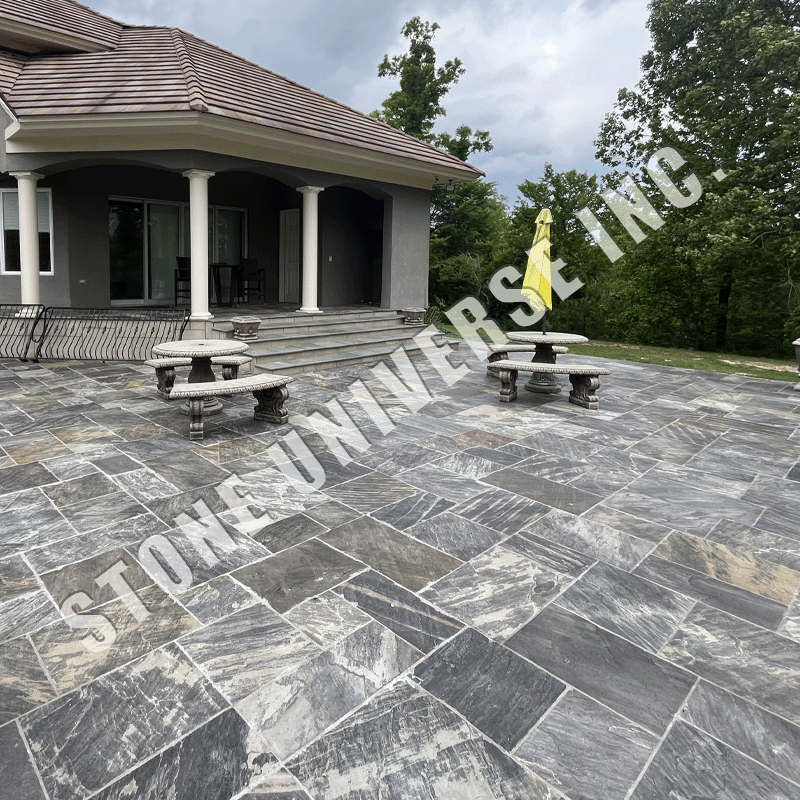 Paver Ashlar Pattern Ebony Black (East)