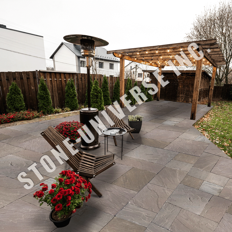 Rock Face Jumbo Pattern Antique Brown (West)