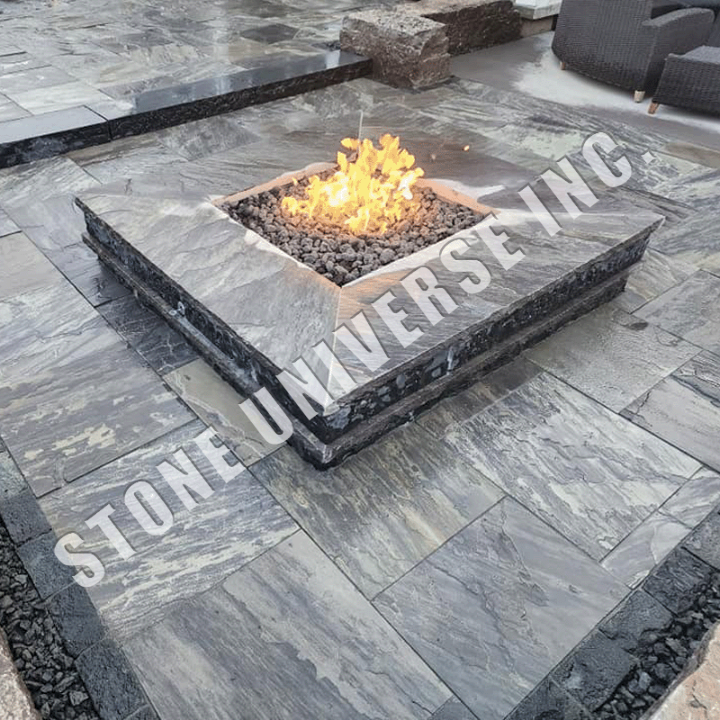 Paver Jumbo Pattern Ebony Black (West)