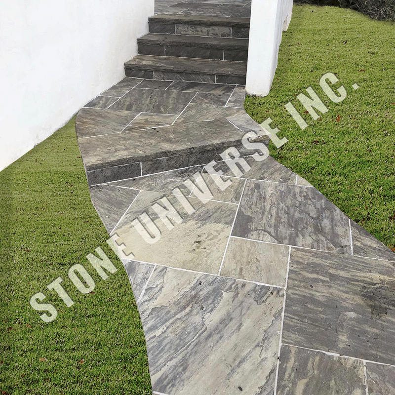 Paver Jumbo Pattern Ebony Black (West)