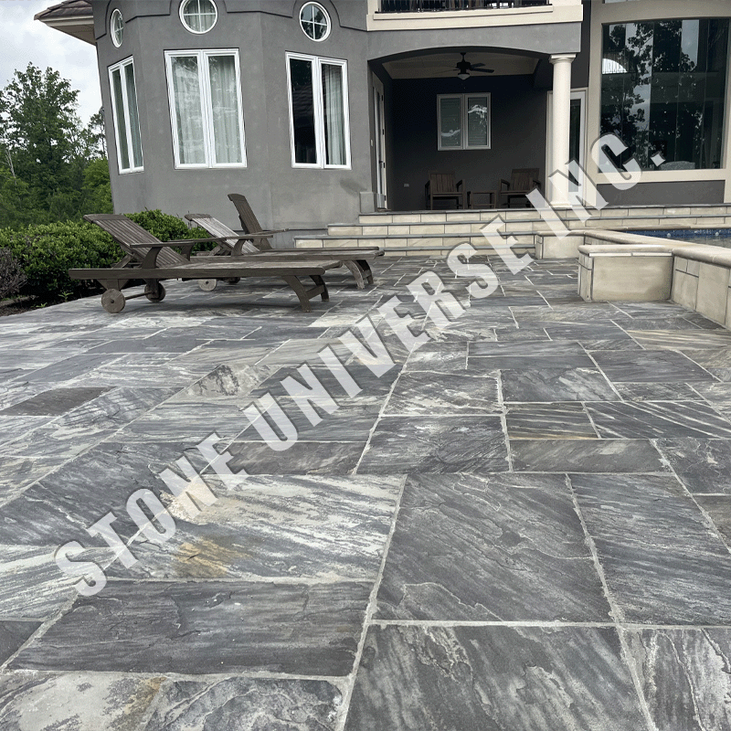 Paver Jumbo Pattern Ebony Black (West)