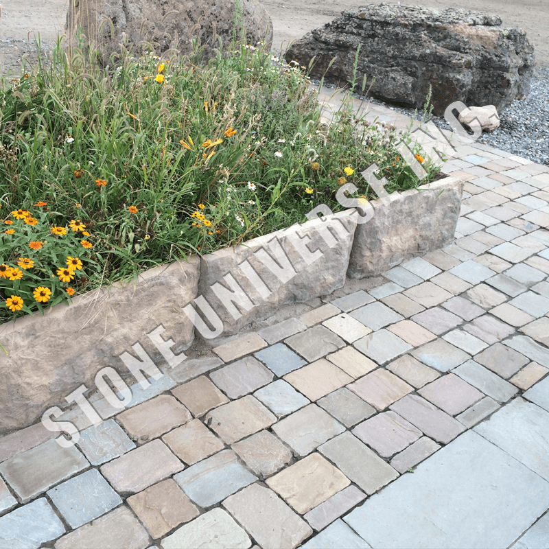 Driveway Pavers Antique Brown Rock Face (West)