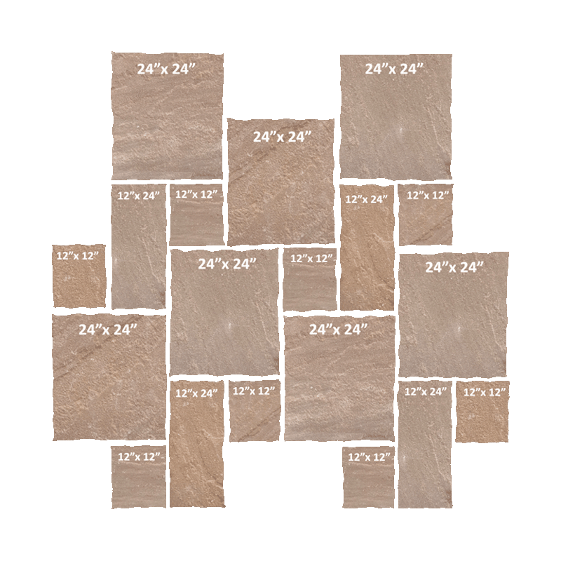 Rock Face Random Pattern Brown Mist (West)