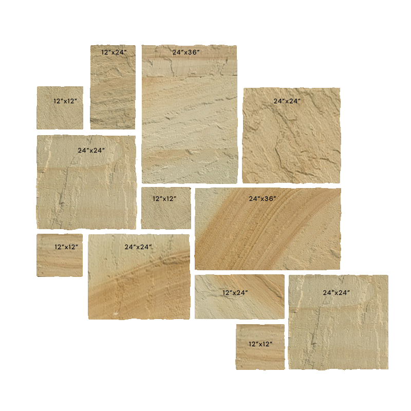 Rock Face Jumbo Pattern Dusty Wave (West)