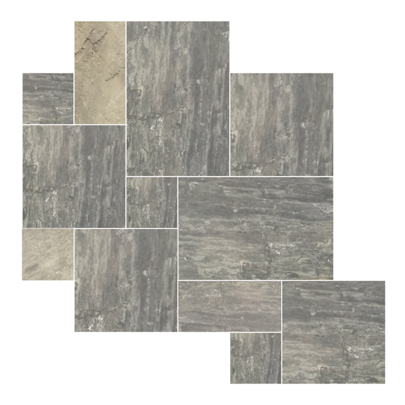 Paver Jumbo Pattern Ebony Black (West)