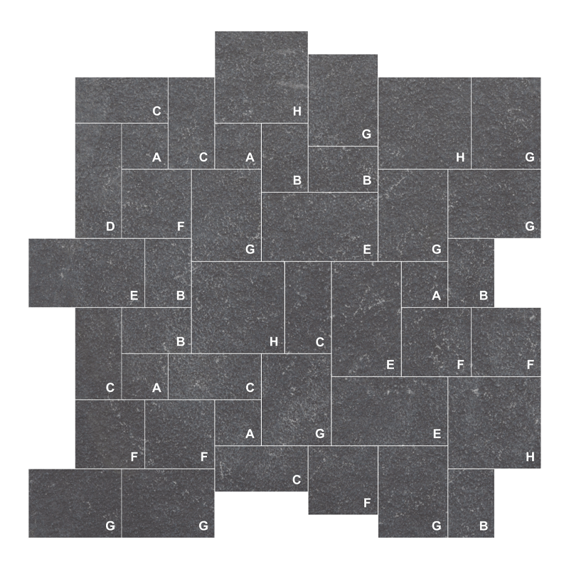 Paver Ashlar Pattern Antique Black (East)