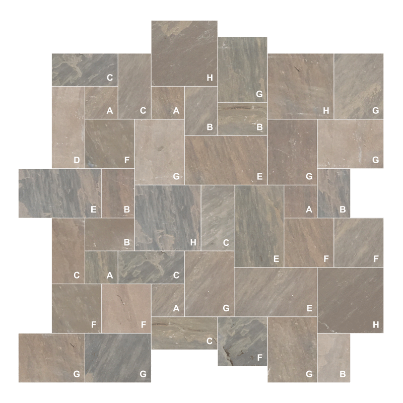 Paver Ashlar Pattern Autumn Brown (East)