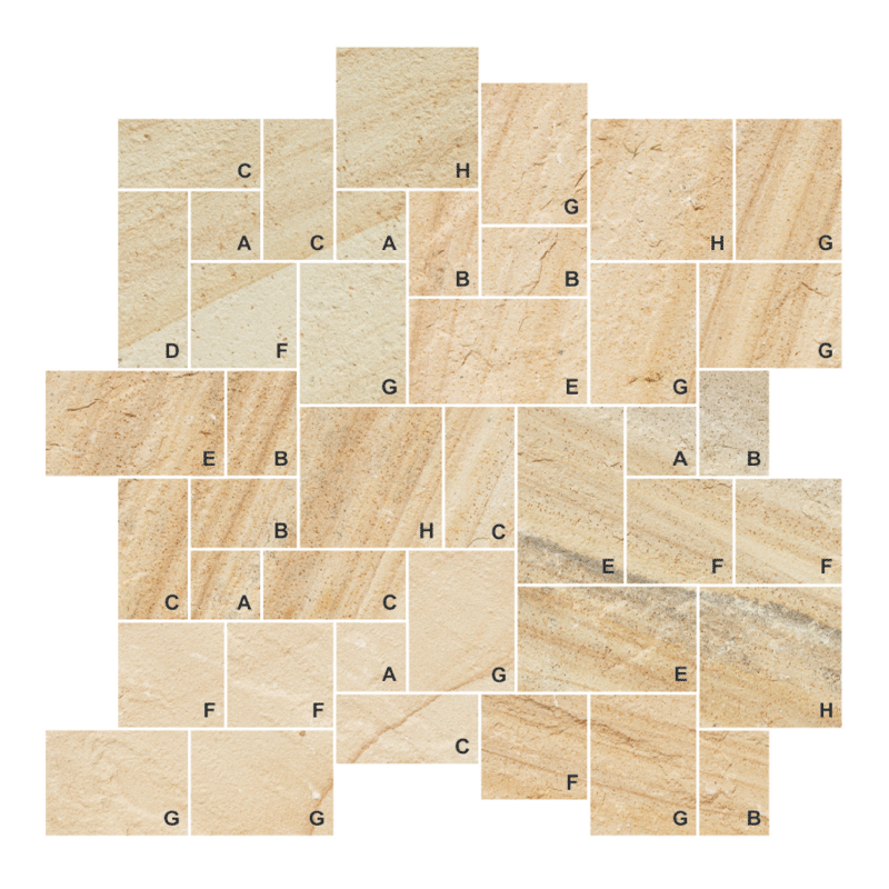 Paver Ashlar Pattern Dusty Wave (East)