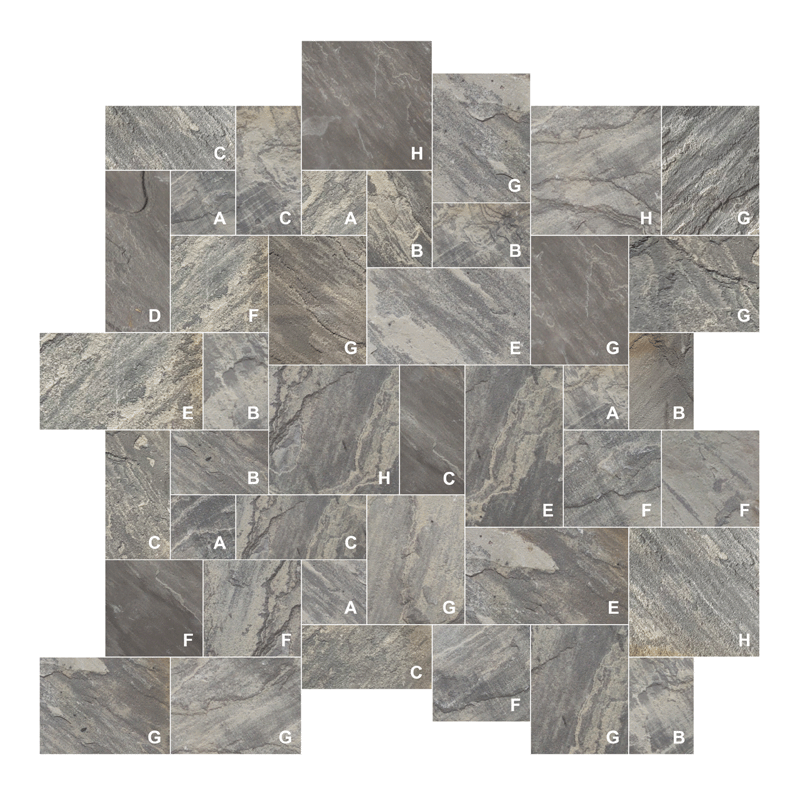 Paver Ashlar Pattern Ebony Black (East)