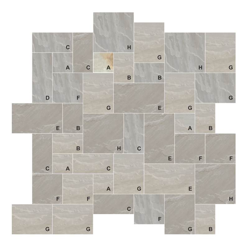 Paver Ashlar Pattern Grey Mist (East)
