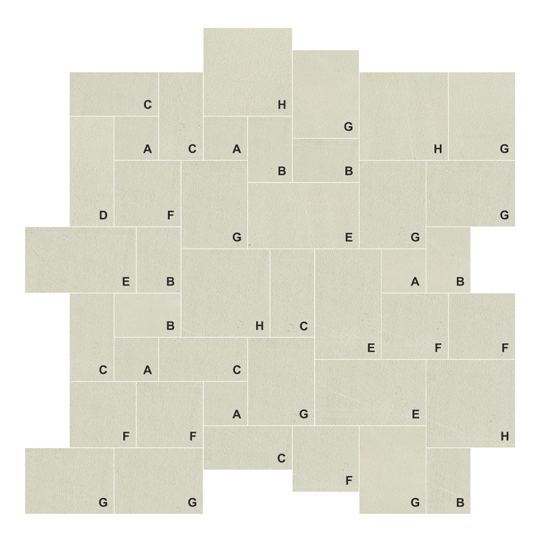 Paver Ashlar Pattern Vintage White (East)